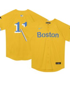 Preschool Boston Red Sox Rafael Devers Nike Gold City Connect Limited Player Jersey
