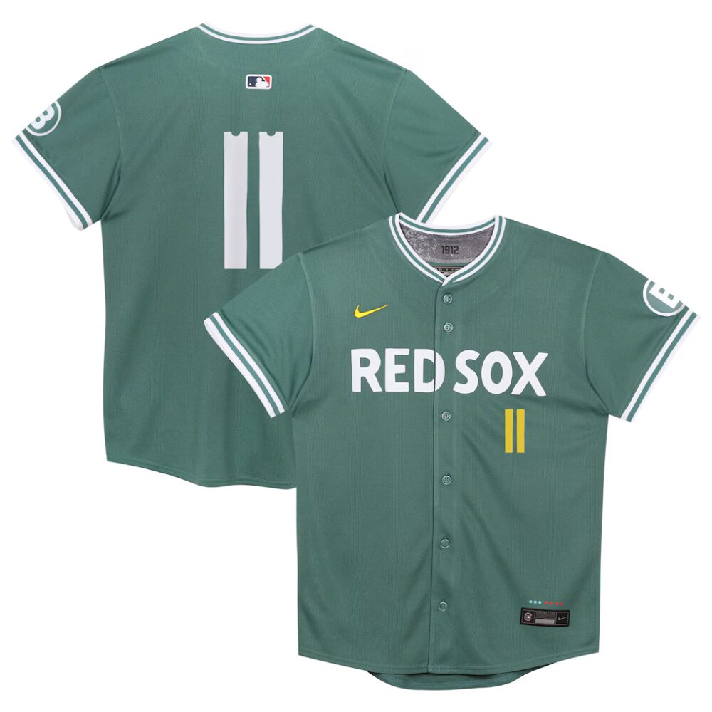 Preschool Boston Red Sox Rafael Devers Nike Green 2025 City Connect Limited Player Jersey