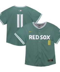 Toddler Boston Red Sox Rafael Devers Nike Green 2025 City Connect Limited Jersey