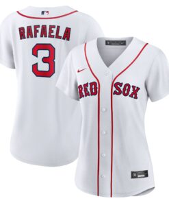 Women's Boston Red Sox Ceddanne Rafaela Nike White Home Replica Jersey