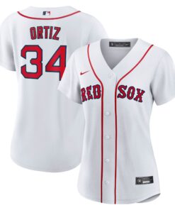 Women's Boston Red Sox David Ortiz Nike White Home Replica Jersey