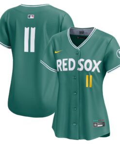 Women's Boston Red Sox Rafael Devers Nike Green 2025 City Connect Limited Jersey