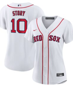 Women's Boston Red Sox Trevor Story Nike White Home Replica Jersey