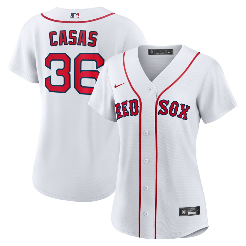 Women's Boston Red Sox Triston Casas Nike White Home Replica Jersey