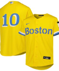 Youth Boston Red Sox Trevor Story Nike Gold City Connect Replica Player Jersey
