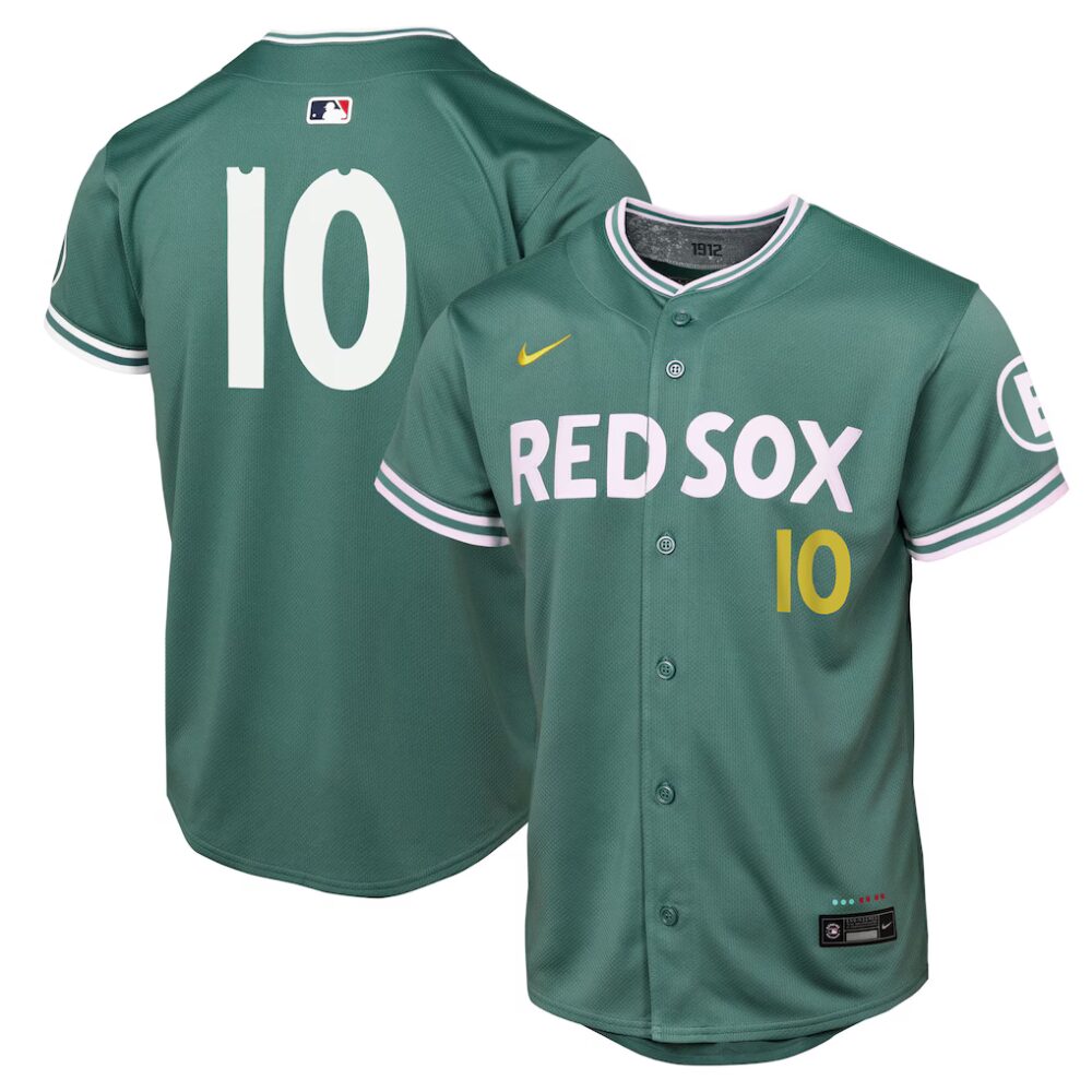 Youth Boston Red Sox Trevor Story Nike Green 2025 City Connect Limited Player Jersey