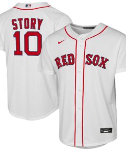 Youth Boston Red Sox Trevor Story Nike White Home Replica Player Jersey
