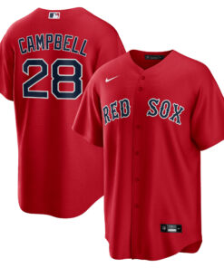Men's Boston Red Sox Kristian Campbell Nike Red Alternate Replica Jersey