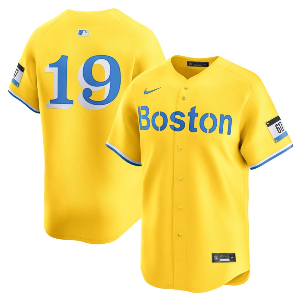 Men's Boston Red Sox Roman Anthony Nike Gold City Connect Limited Jersey