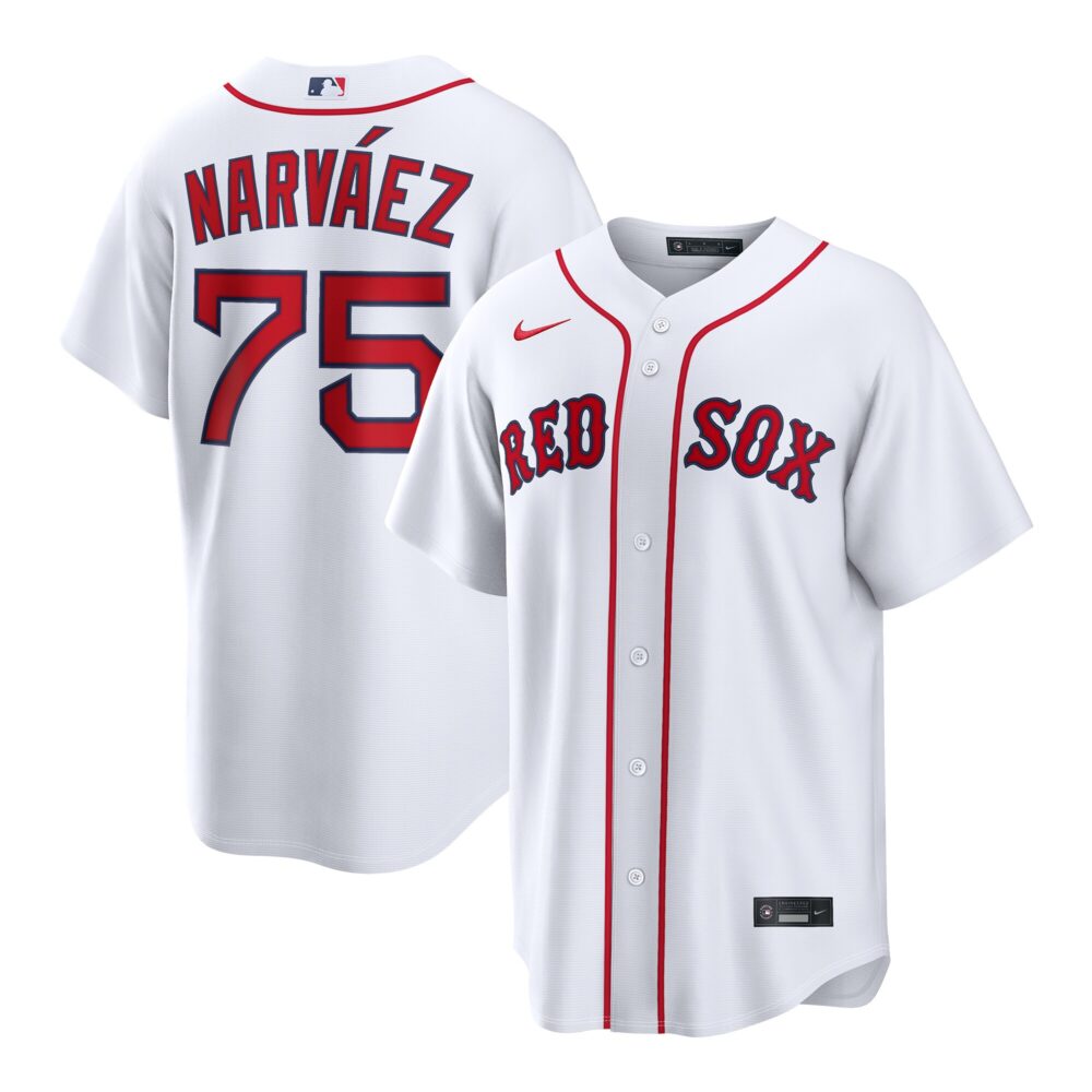 Men's Boston Red Sox Carlos Narváez Nike White Home Replica Jersey