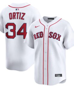 Men's Boston Red Sox David Ortiz Nike White Home Limited Jersey