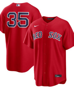 Men's Boston Red Sox Garrett Crochet Nike Red Alternate Replica Jersey