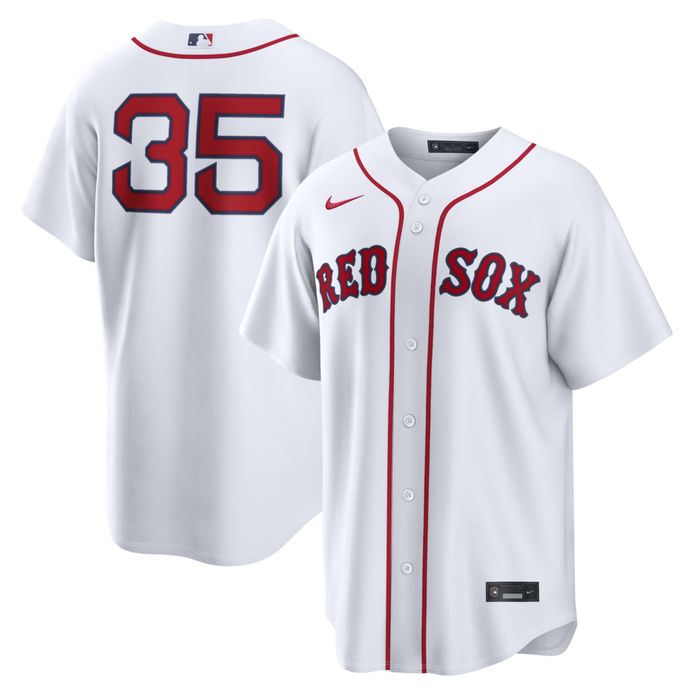 Men's Boston Red Sox Garrett Crochet Nike White Home Replica Jersey