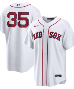 Men's Boston Red Sox Garrett Crochet Nike White Home Replica Jersey