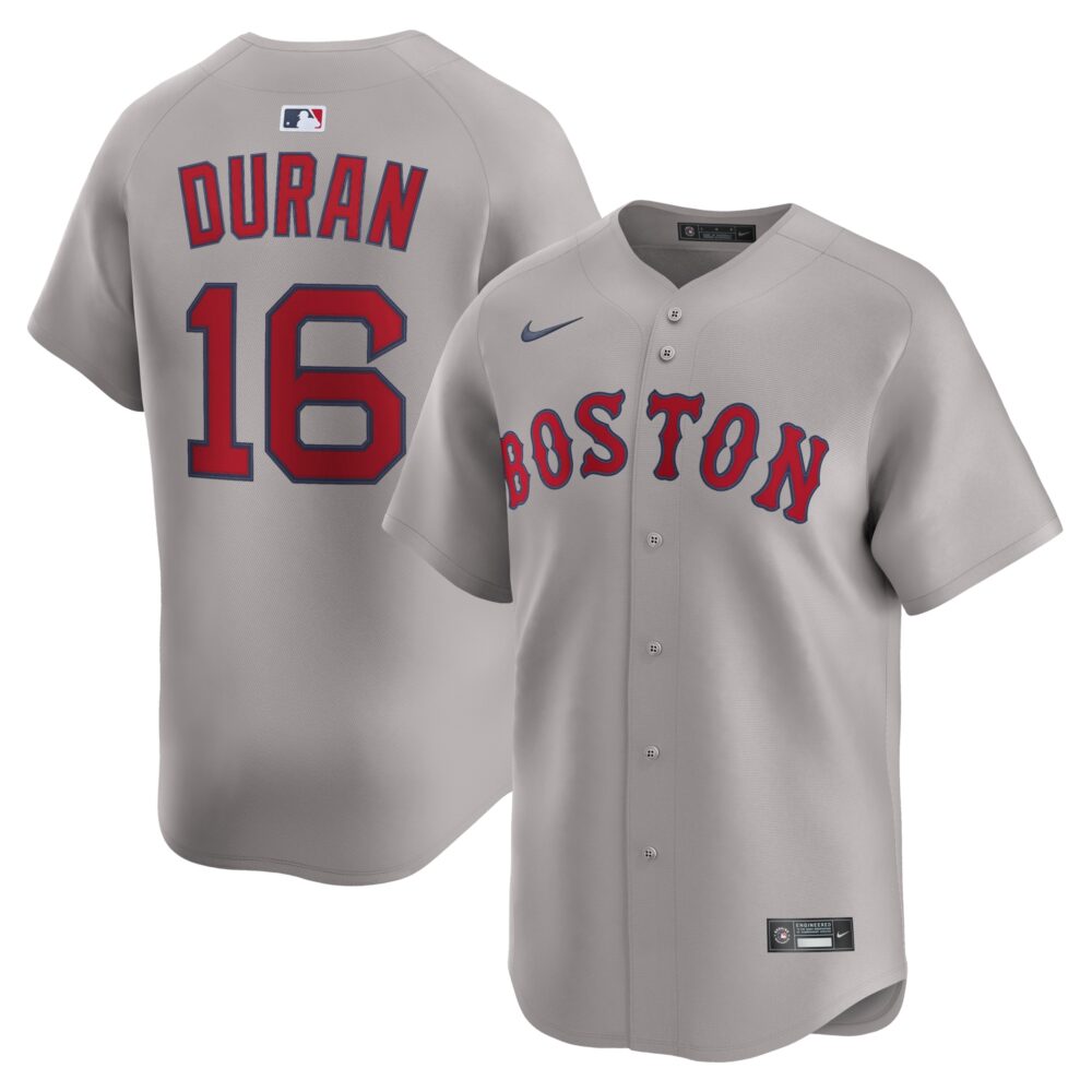 Men's Boston Red Sox Jarren Duran Nike Gray Road Limited Jersey