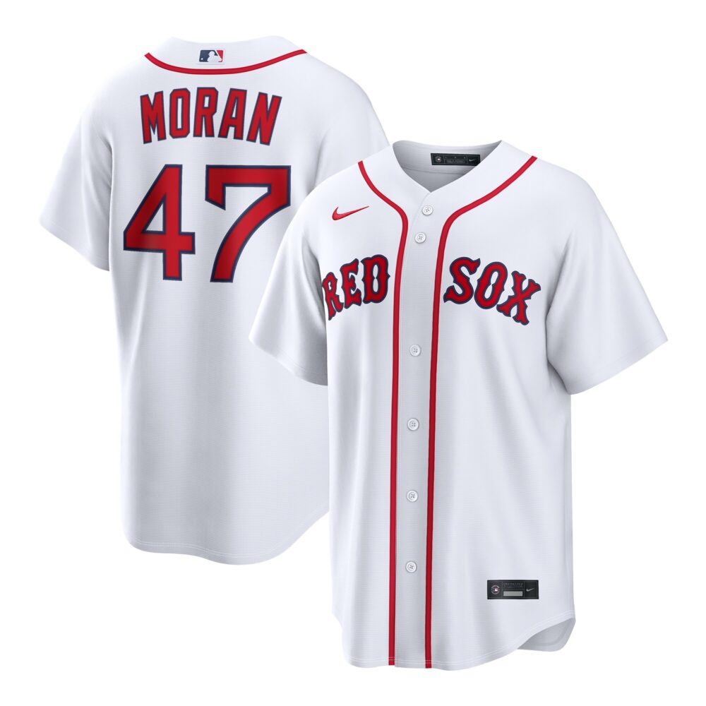 Men's Boston Red Sox Jovani Moran Nike White Home Replica Jersey