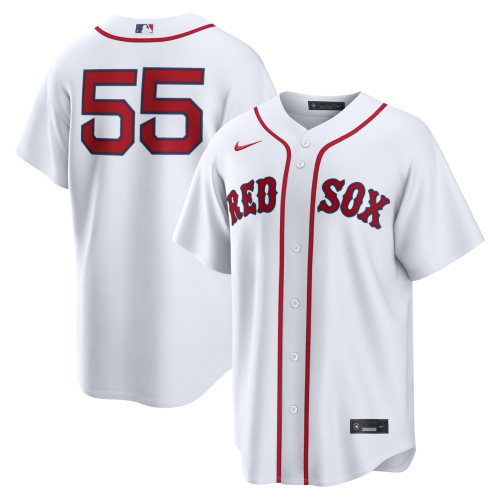 Men's Boston Red Sox Ranger Suárez Nike White Home Replica Jersey
