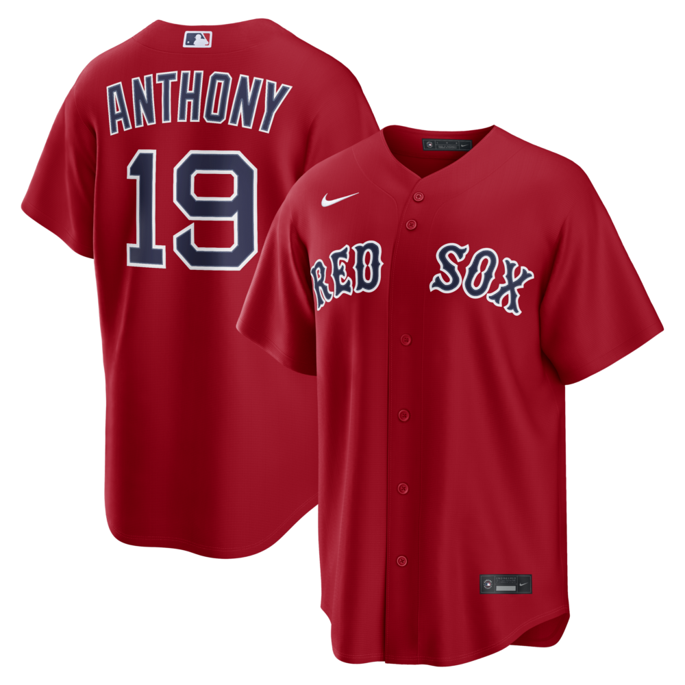 Men's Boston Red Sox Roman Anthony Nike Red Alternate Replica Jersey