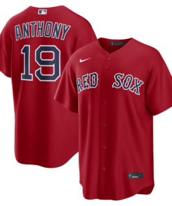 Men's Boston Red Sox Roman Anthony Nike Red Alternate Replica Jersey