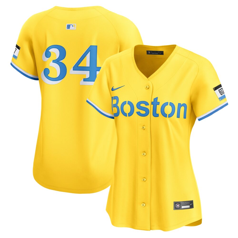 Women's Boston Red Sox David Ortiz Nike Gold City Connect Limited Jersey