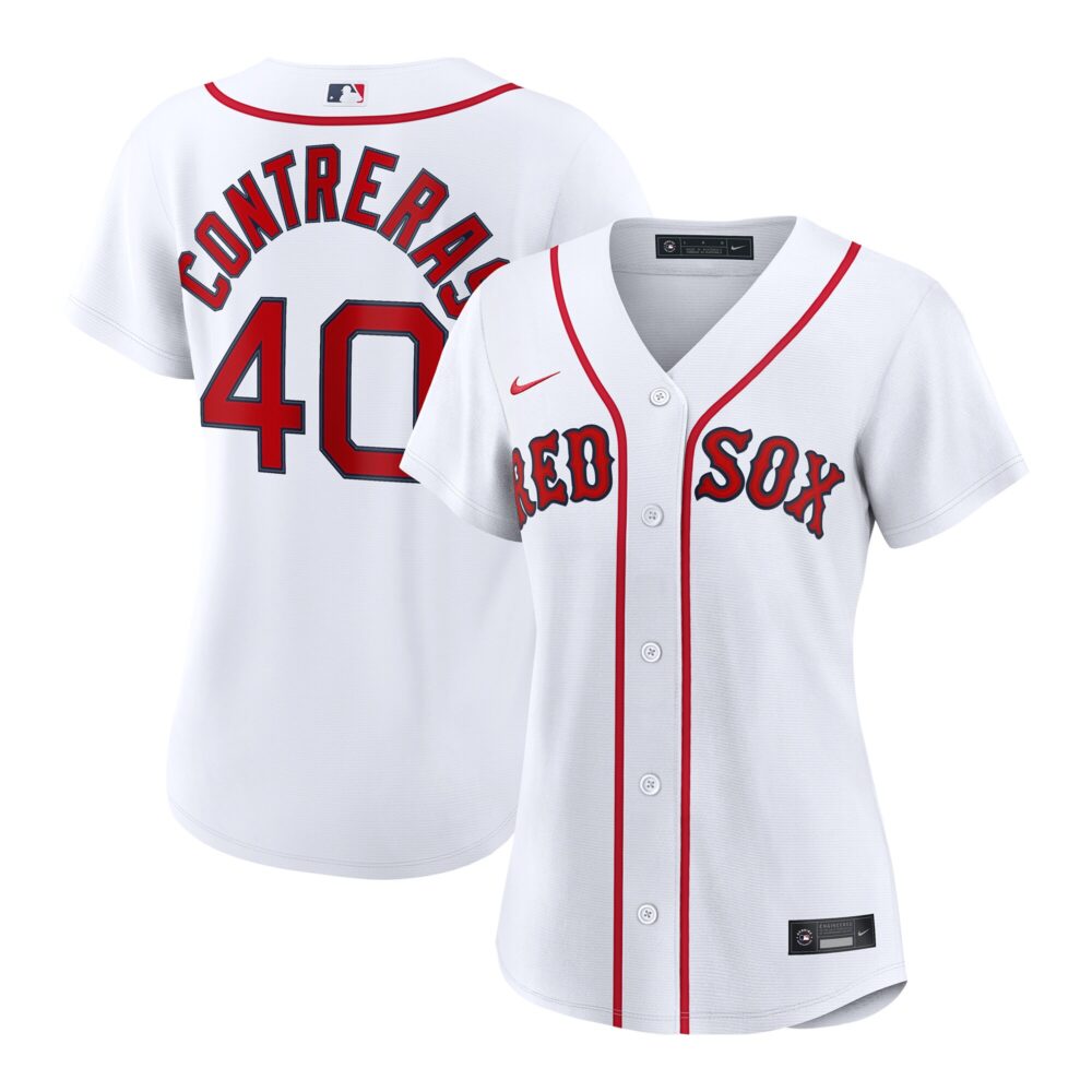Women's Boston Red Sox Willson Contreras Nike White Home Replica Jersey
