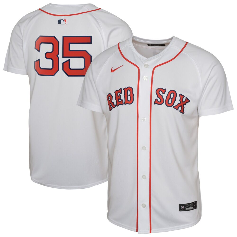 Youth Boston Red Sox Garrett Crochet Nike White Limited Player Jersey